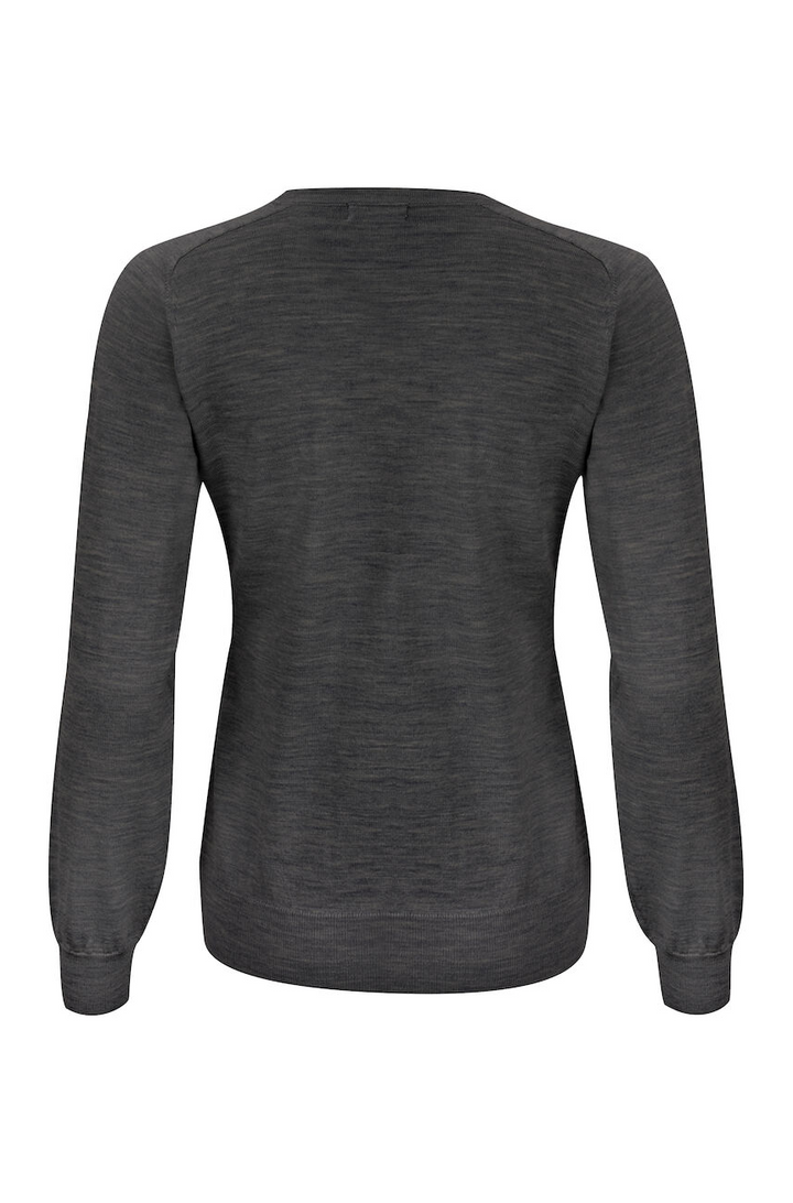 Strickpullover V-Neck Merino für Damen