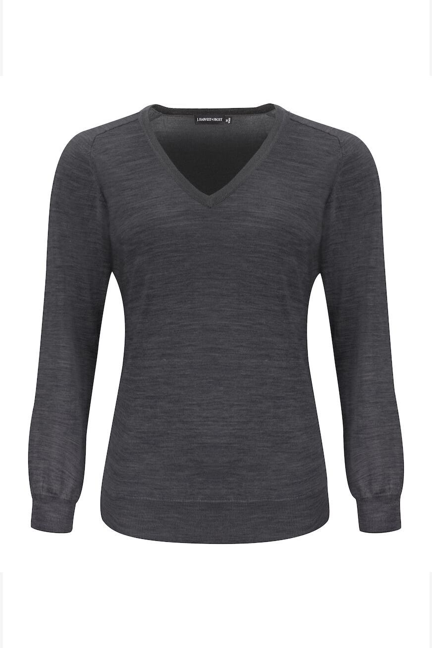 Strickpullover V-Neck Merino für Damen