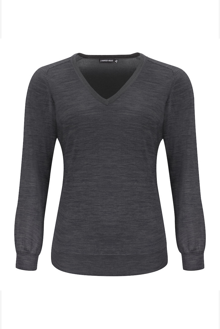 Strickpullover V-Neck Merino für Damen