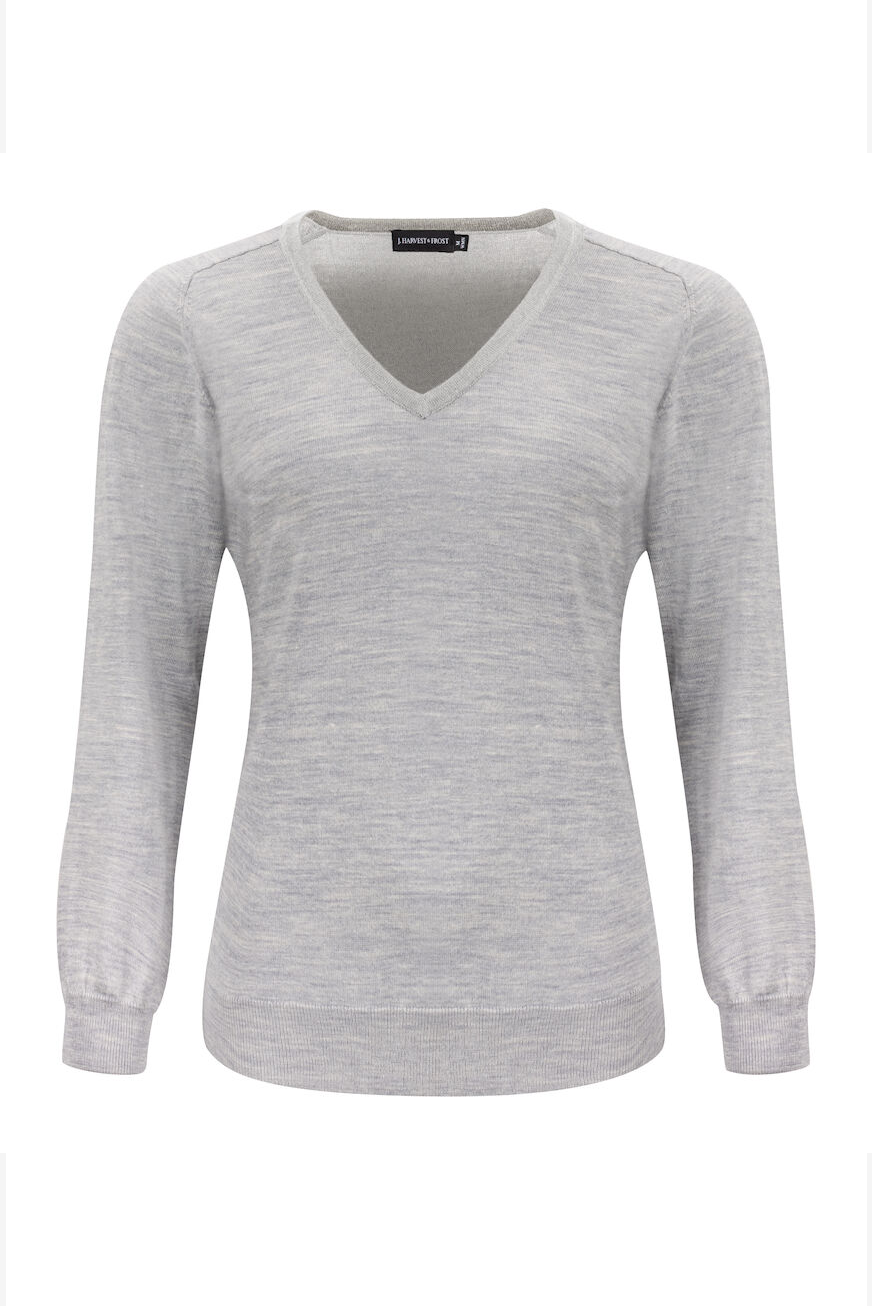 Strickpullover V-Neck Merino für Damen