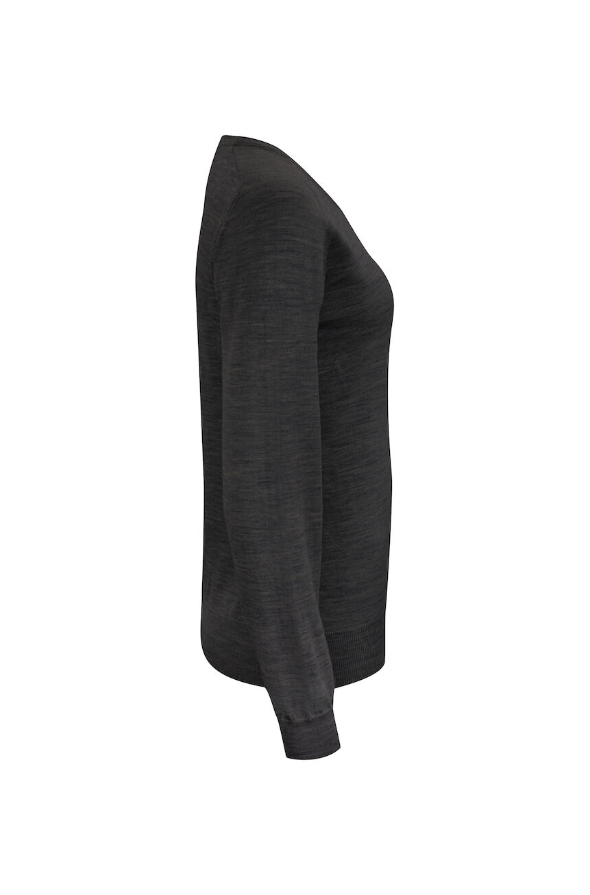 Strickpullover V-Neck Merino für Damen