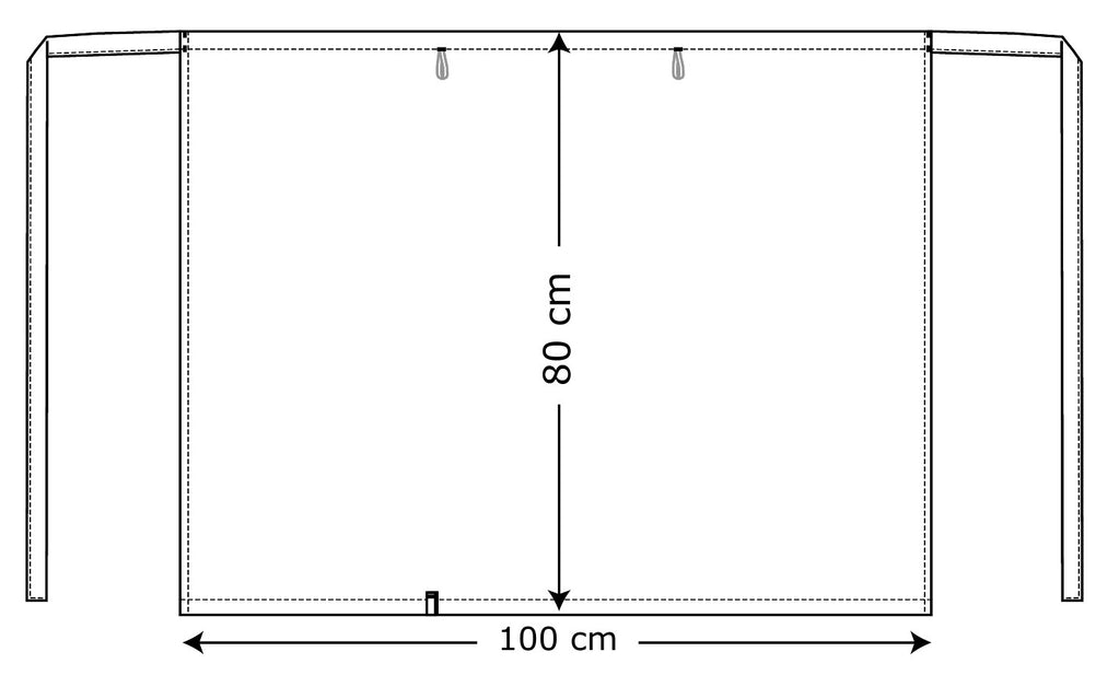 Masstabelle Bistroschürze - Vorbinder