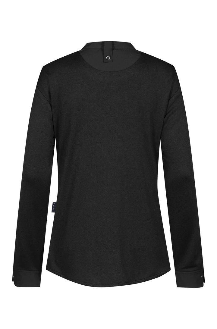 Damen Kochhemd mit Jerseyeinsatz