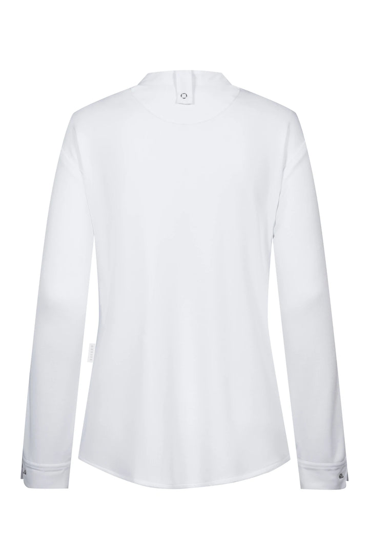 Damen Kochhemd mit Jerseyeinsatz
