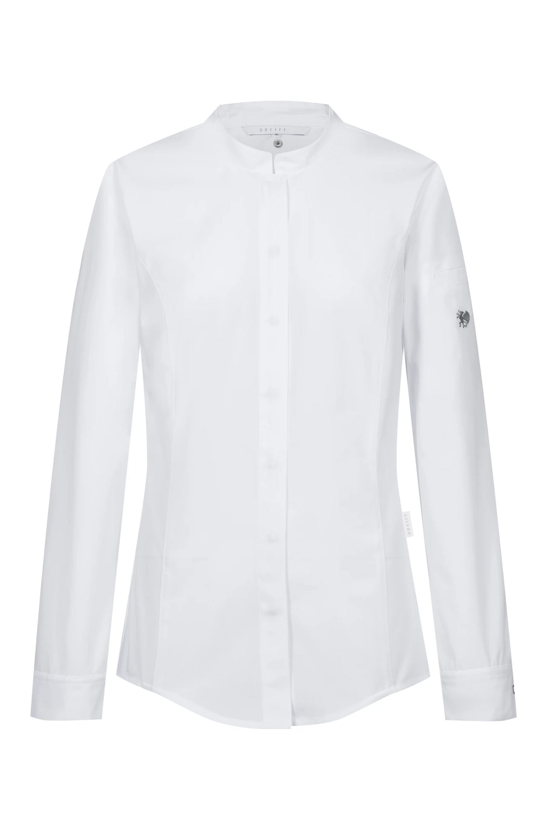 Damen Kochhemd mit Jerseyeinsatz