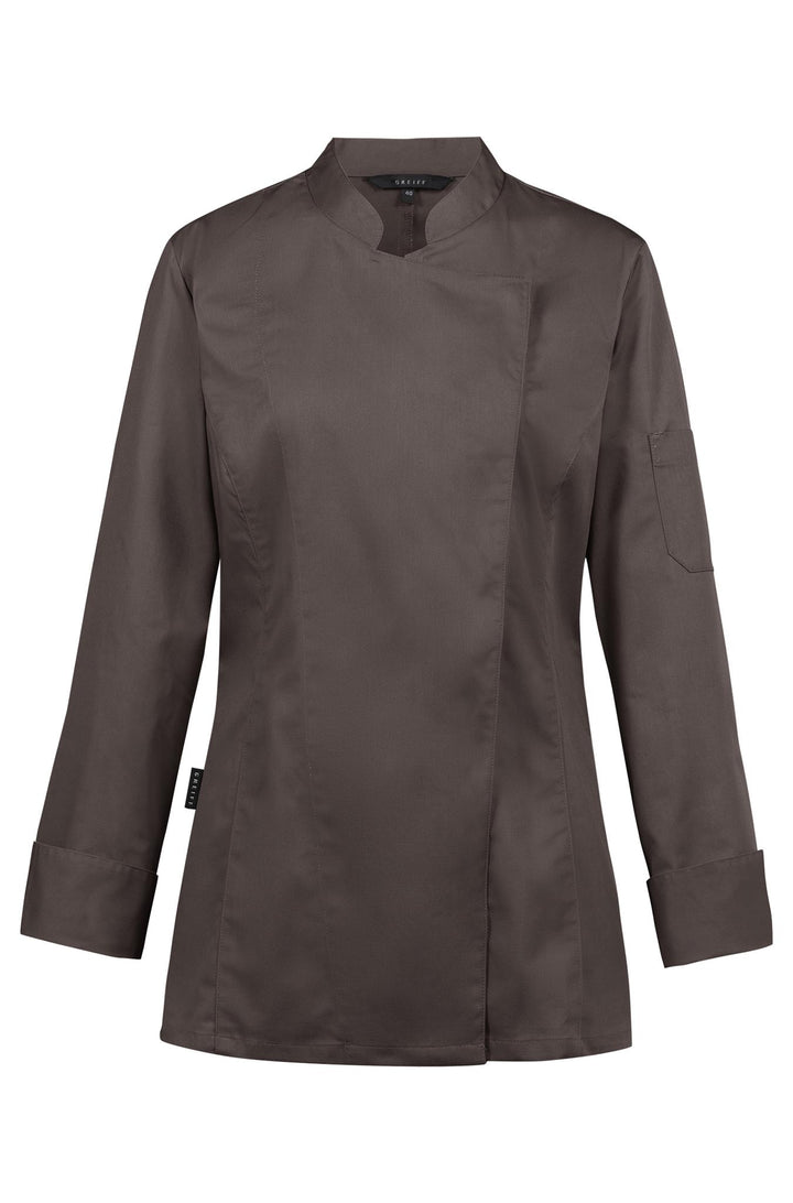Damen Kochjacke mit verdeckten Druckknöpfen