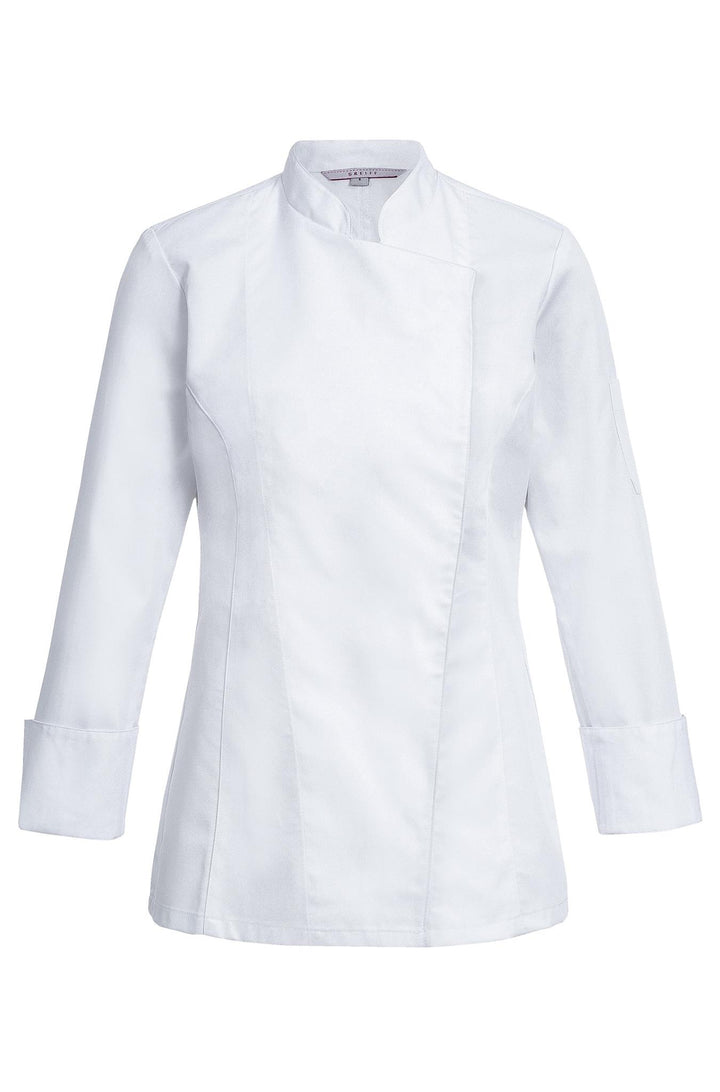 Damen Kochjacke mit verdeckten Druckknöpfen