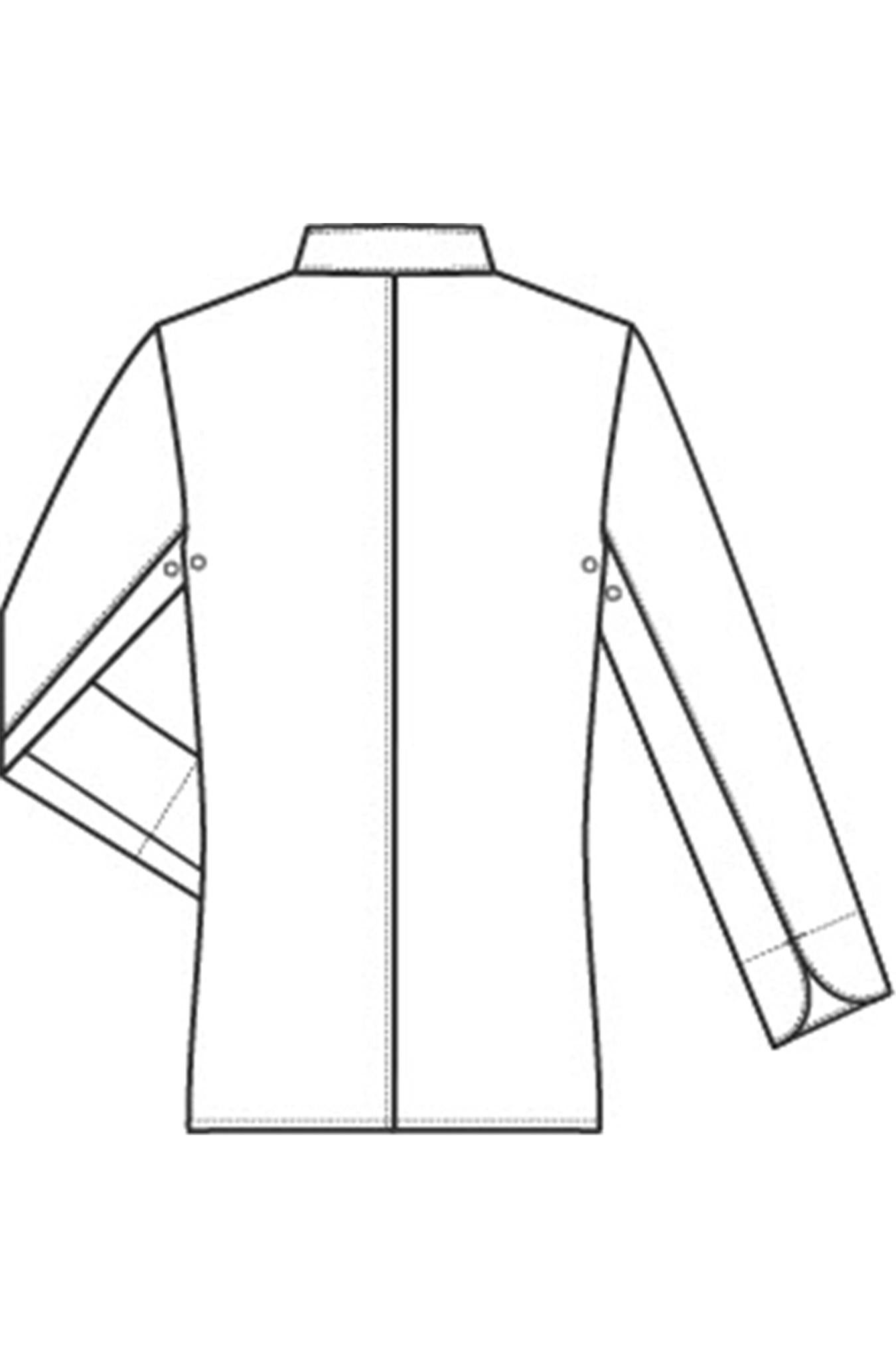 Damen Kochjacke mit verdeckten Druckknöpfen