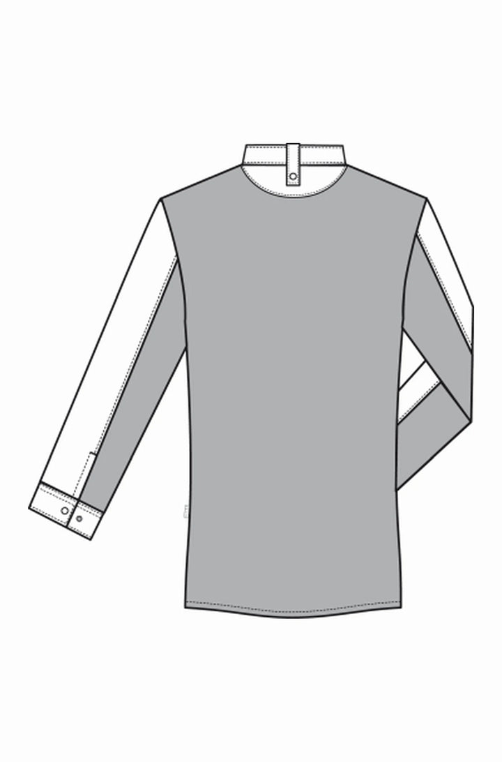 Kochhemd mit Jerseyeinsatz RF