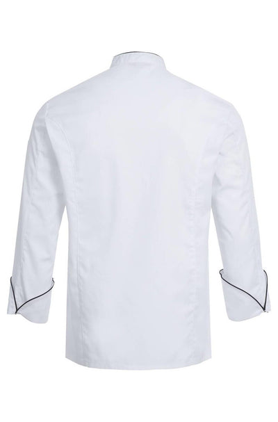 Kochjacke mit Paspelierung