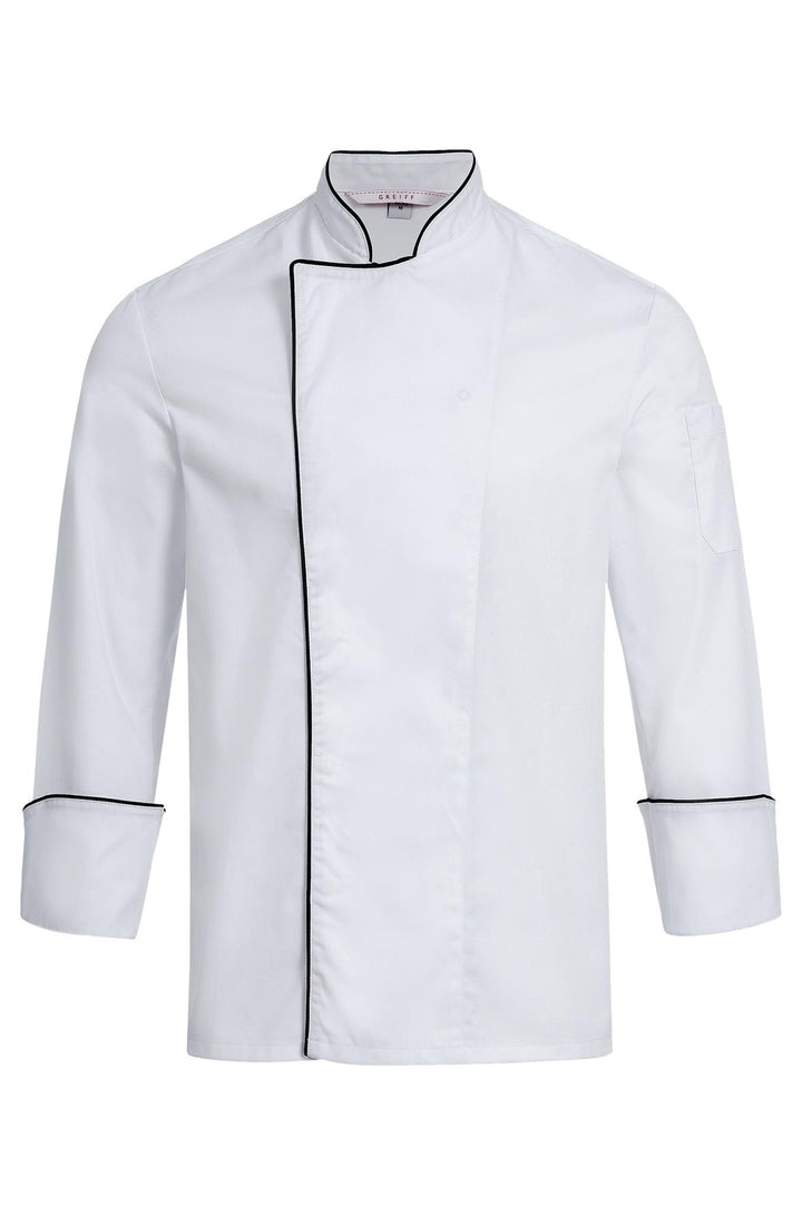 Kochjacke mit Paspelierung