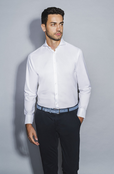 Herren-Hemd Haifisch Kragen Modern Fit