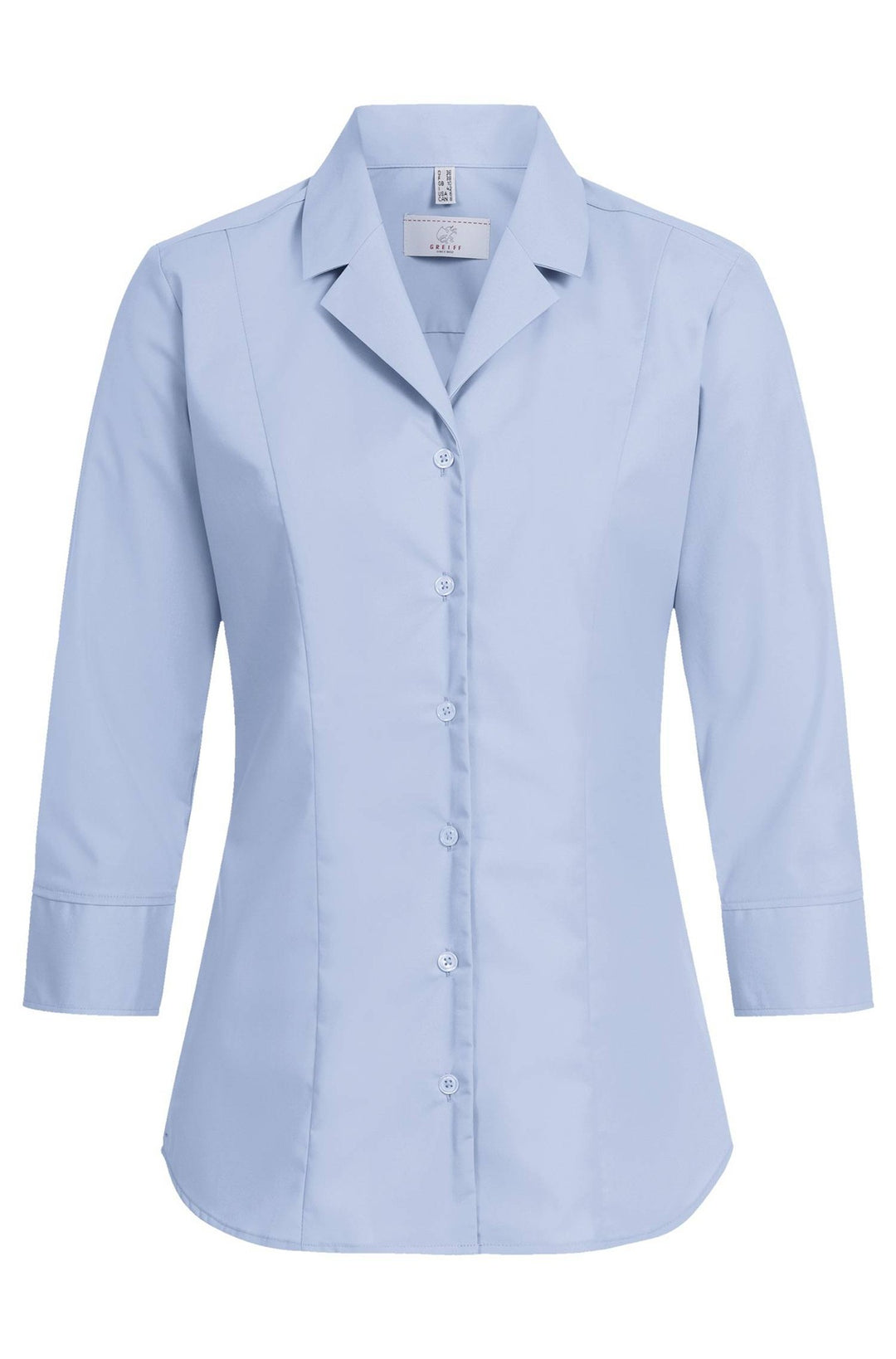 GREIFF Damen Bluse 3/4 Arm Reverskragen BASIC Regular Fit