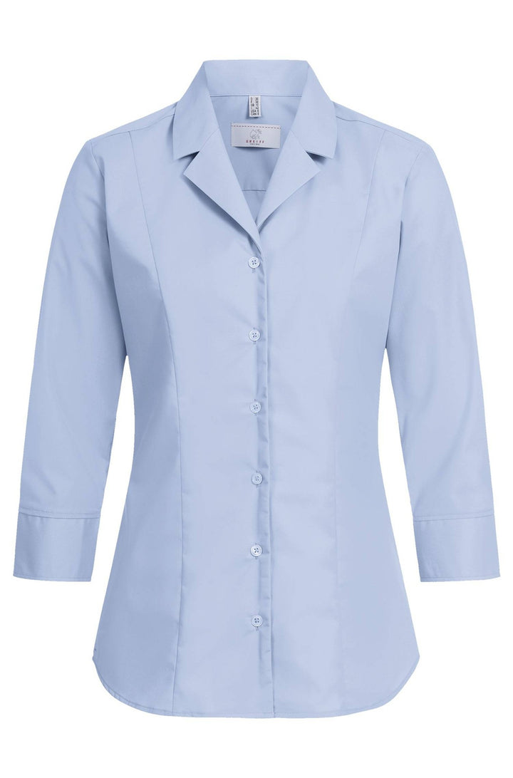 GREIFF Damen Bluse 3/4 Arm Reverskragen BASIC Regular Fit