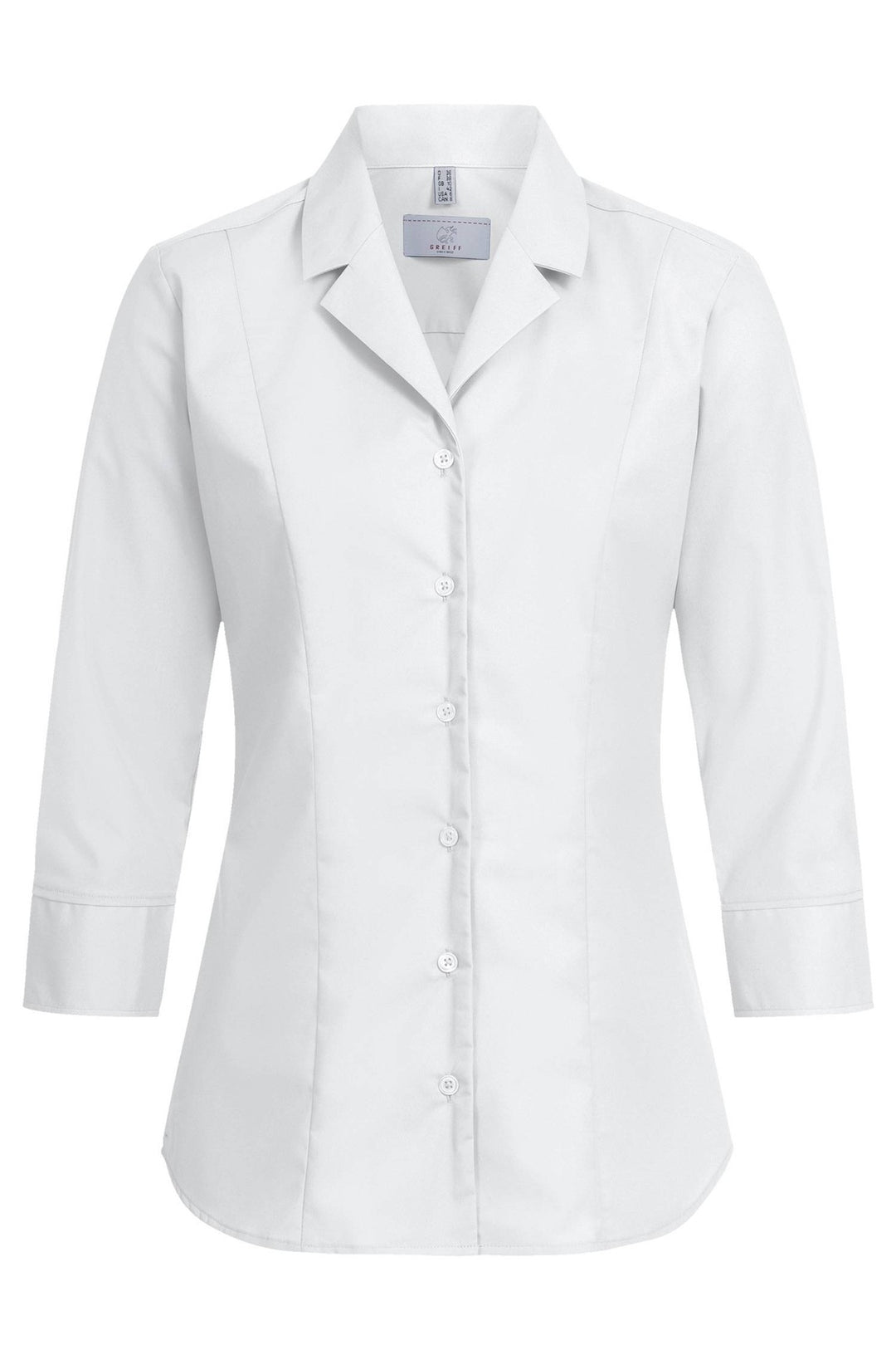 GREIFF Damen Bluse 3/4 Arm Reverskragen BASIC Regular Fit