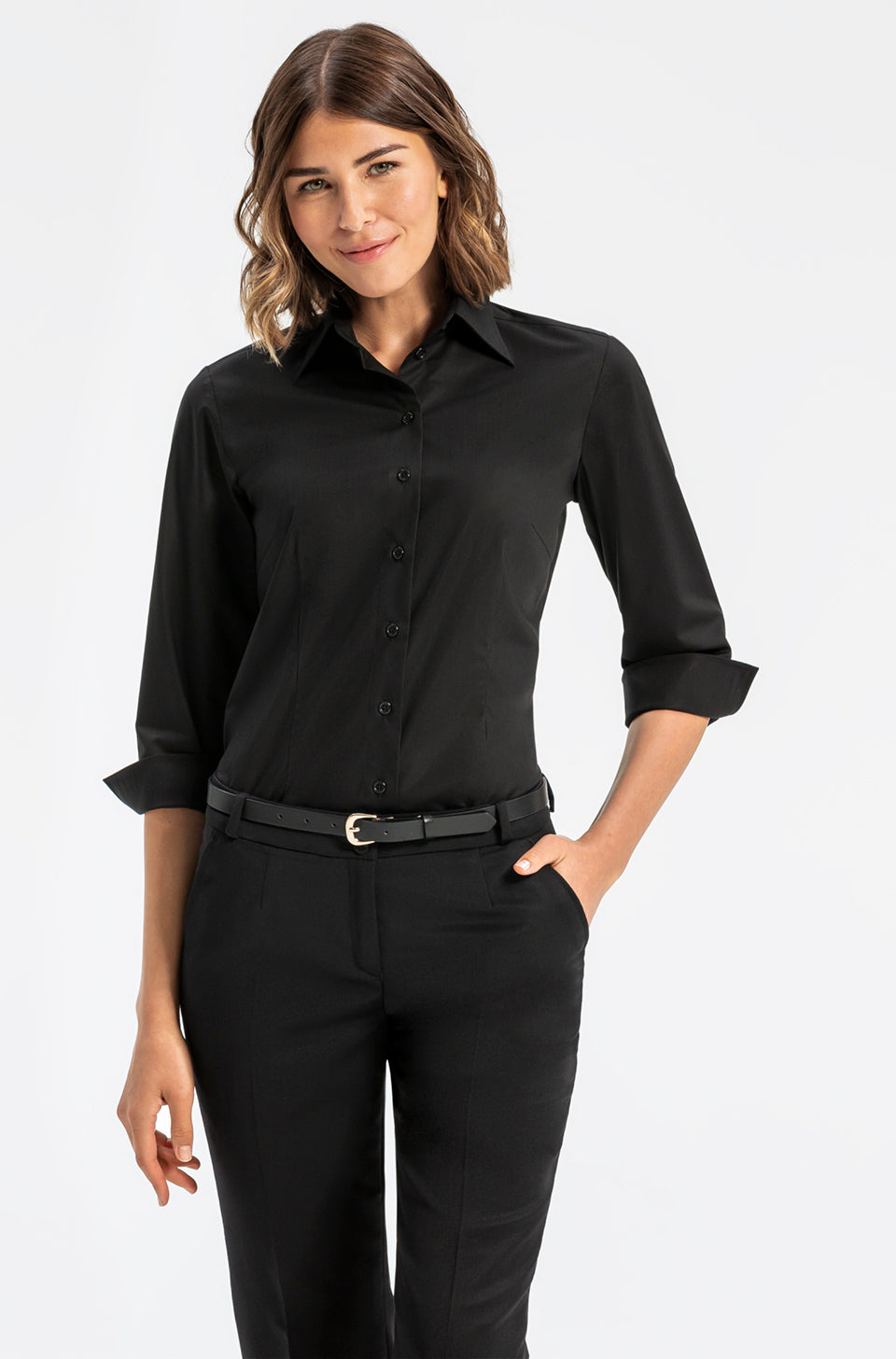 Damenbluse 3/4 Arm Regular Fit