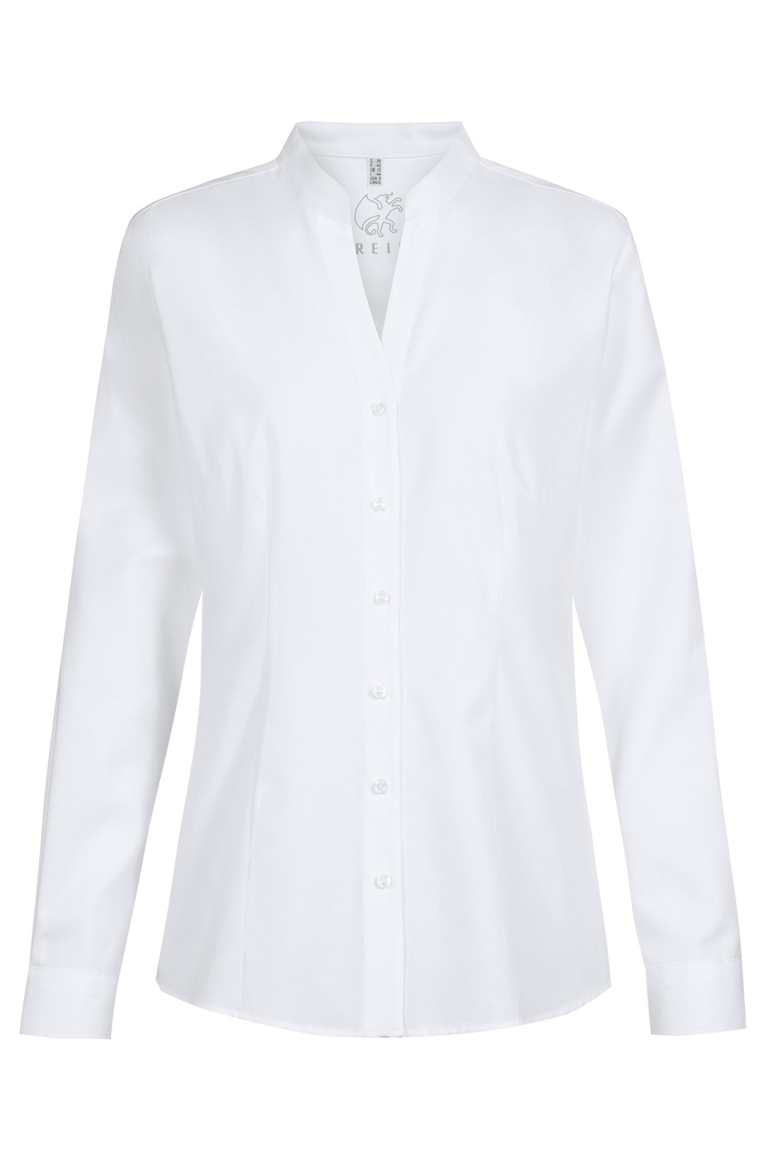 Damen Stehkragen Bluse