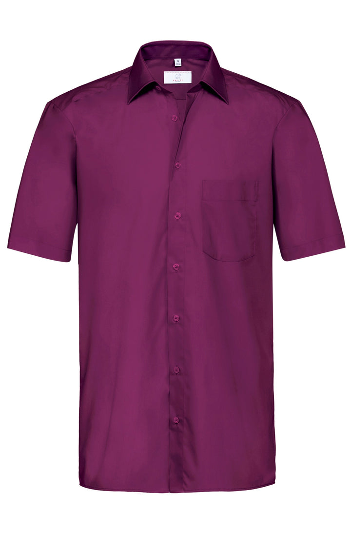 Farben von Herrenhemd Regular Fit Kurzarm