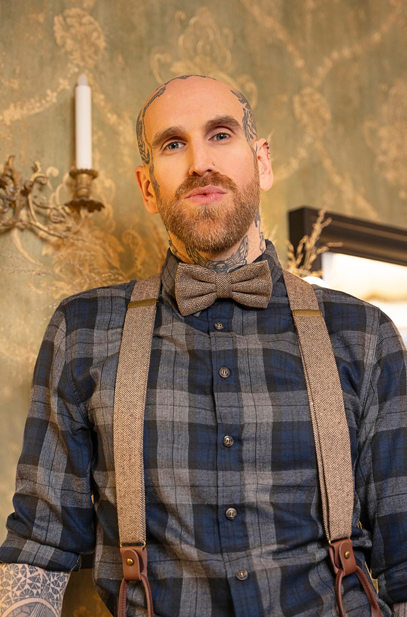 3er Pack Hosenträger Urban-Herringbone