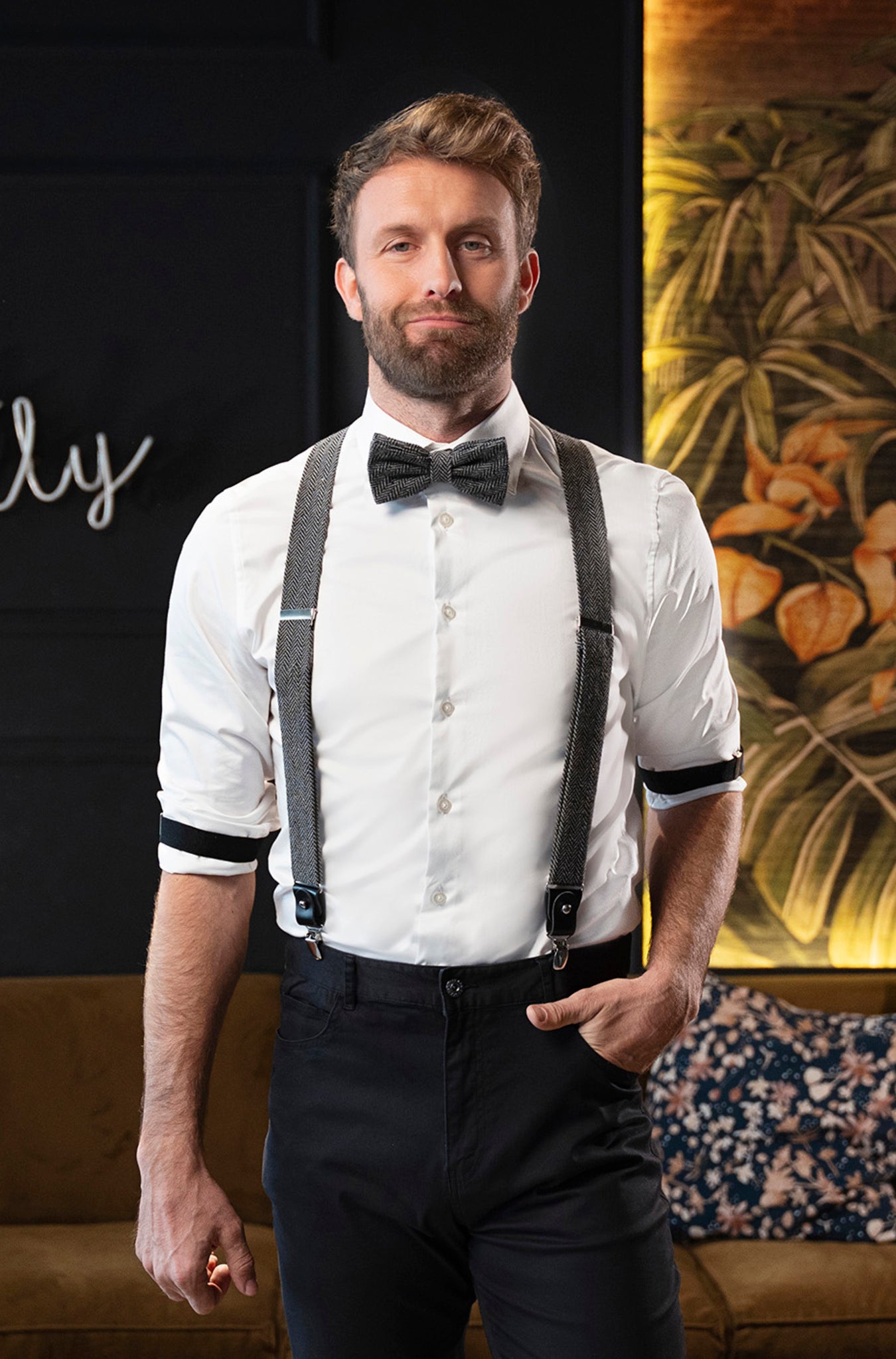 3er Pack Hosenträger Urban-Herringbone