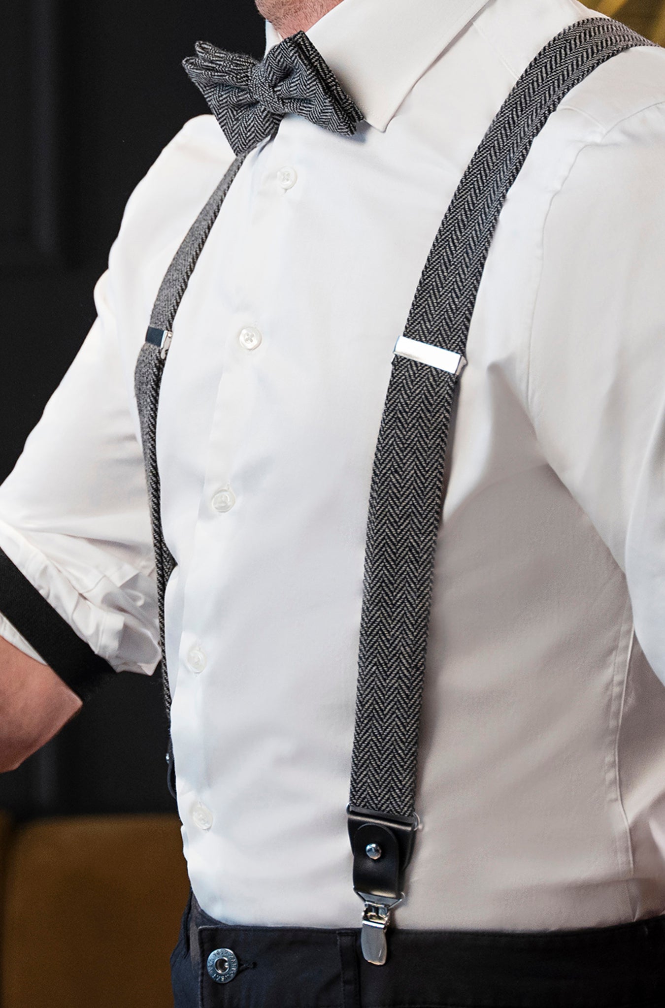 3er Pack Hosenträger Urban-Herringbone