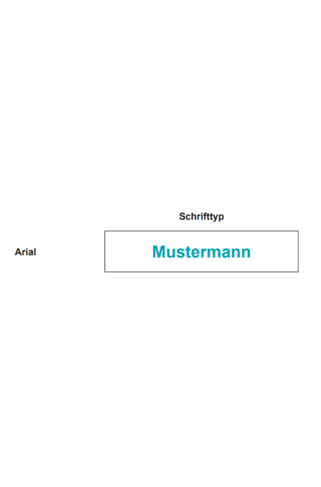Namensstickerei 3-zeilig