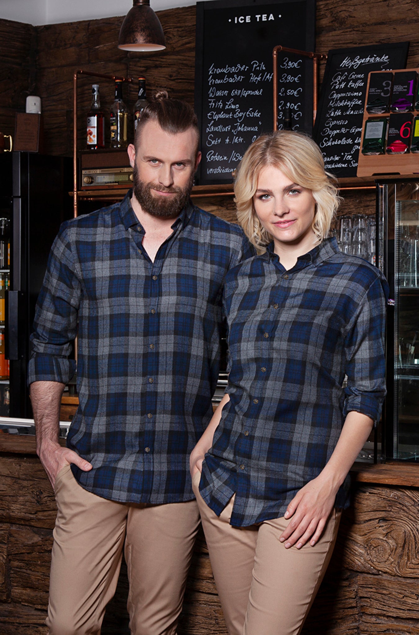 Damen Karobluse Urban-Style