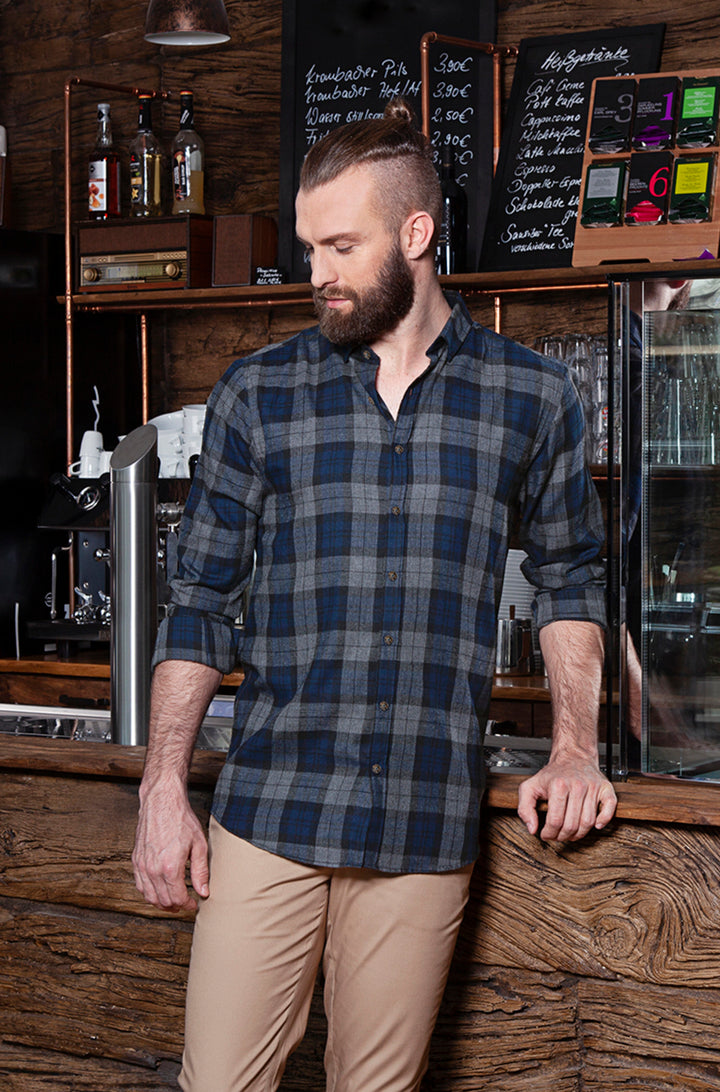 Herren Karobluse Urban-Style