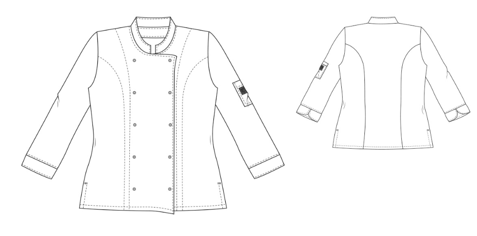 Damenkochjacke LADY POCO