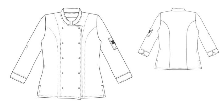 Damenkochjacke LADY POCO