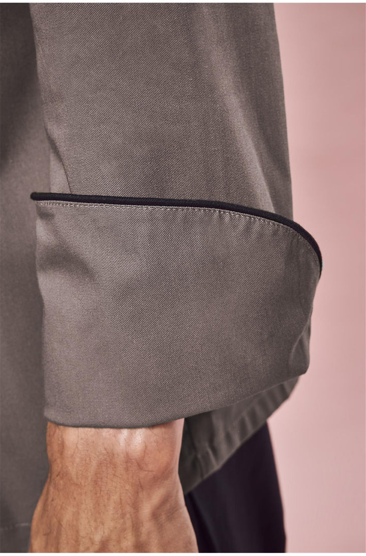Kochjacke mit Paspelierung
