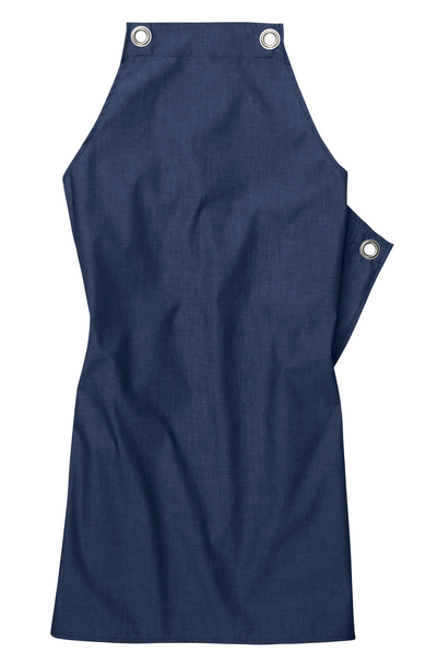 Individuelle Jeans/Melange-Latzschürzen (ohne Schürzenbänder) Blau