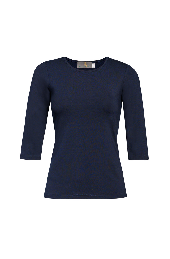 Damen Rundhals-Shirt 3/4 Arm