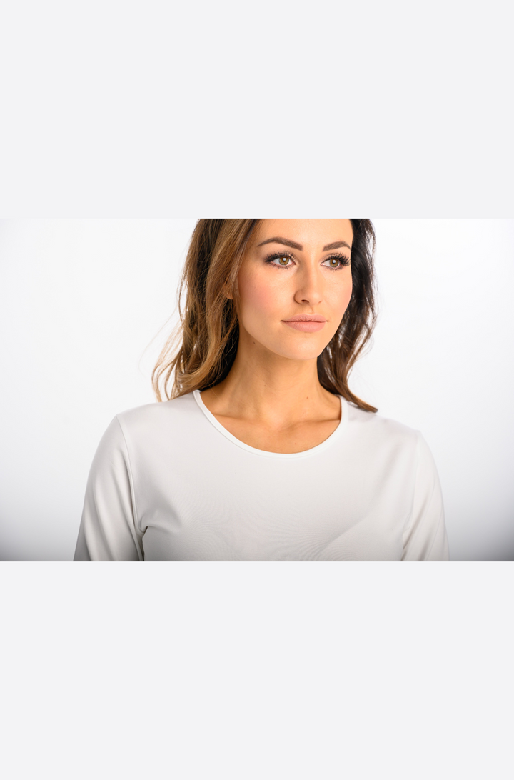Damen Rundhals-Shirt 3/4 Arm