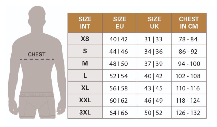 Masstabelle Biker Kochjacke Unisex