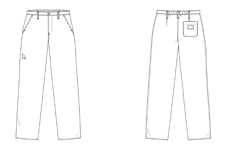 Herrenkochhose Chino