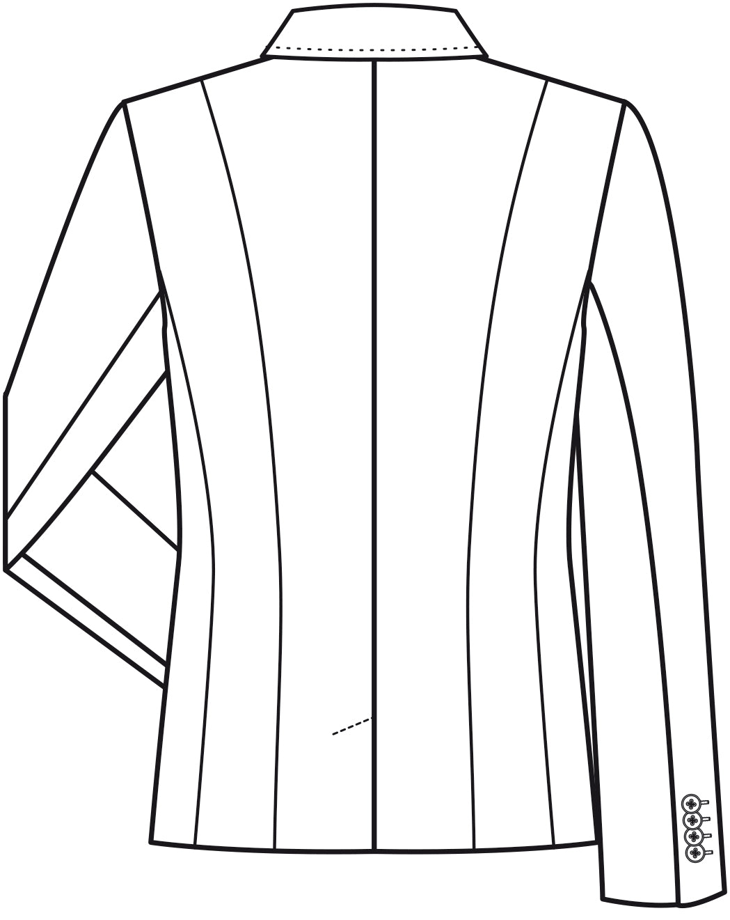 Ladies Blazer Regular Fit