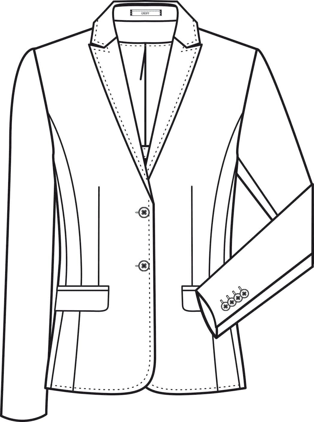 Ladies Blazer Regular Fit
