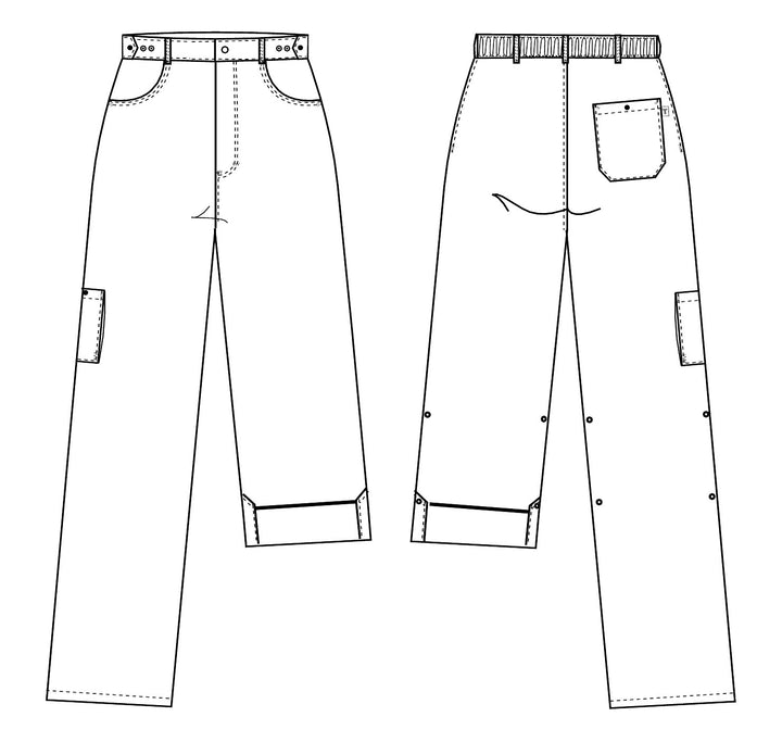 Damen-/unisex Flexhose ideal für Pflegeberufe und Medizin