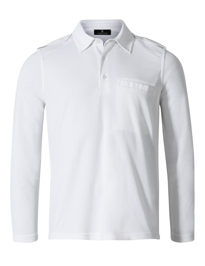Herren Nato Langarm Polo Shirt Regular-Fit