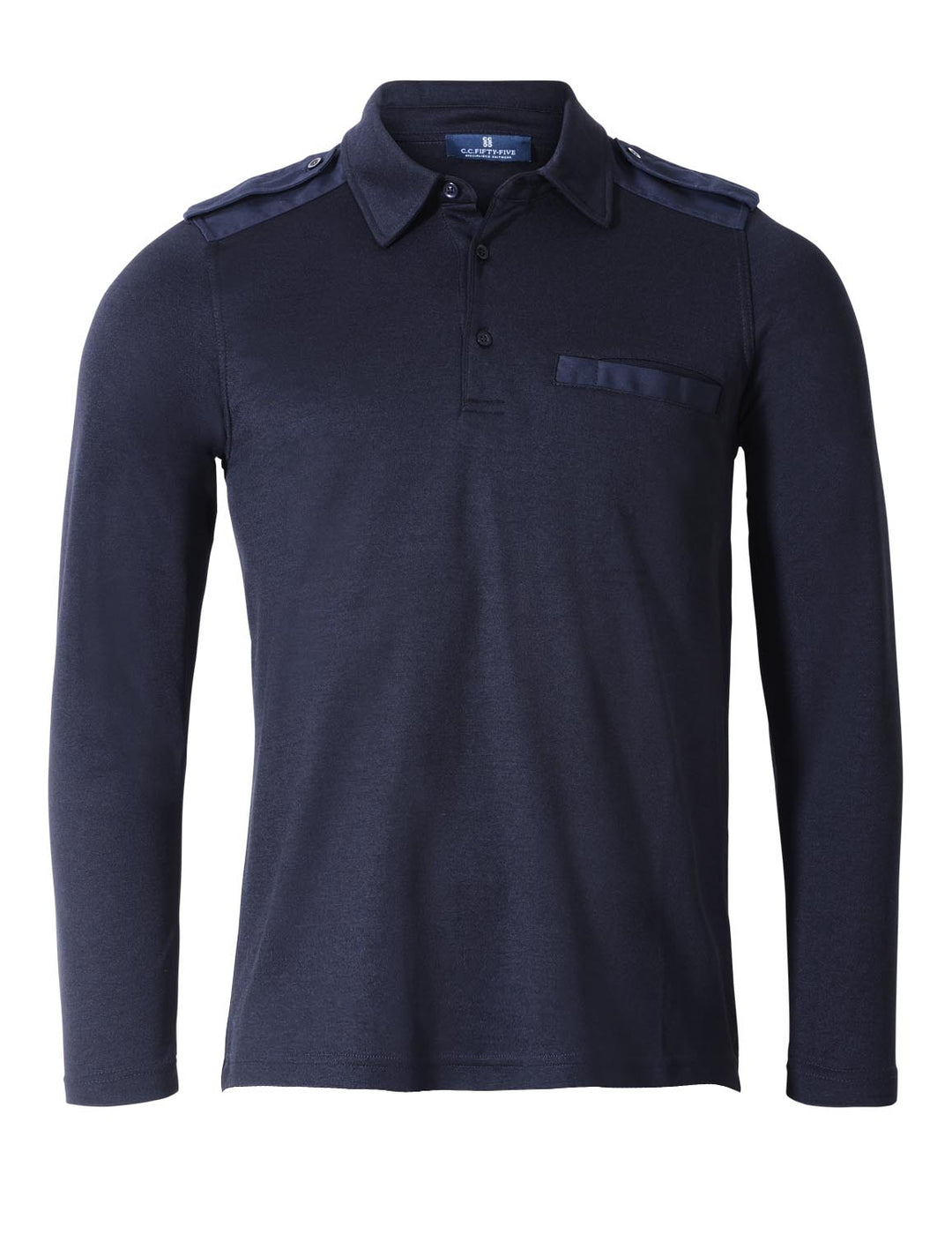 Herren Nato Langarm Polo Shirt Regular-Fit
