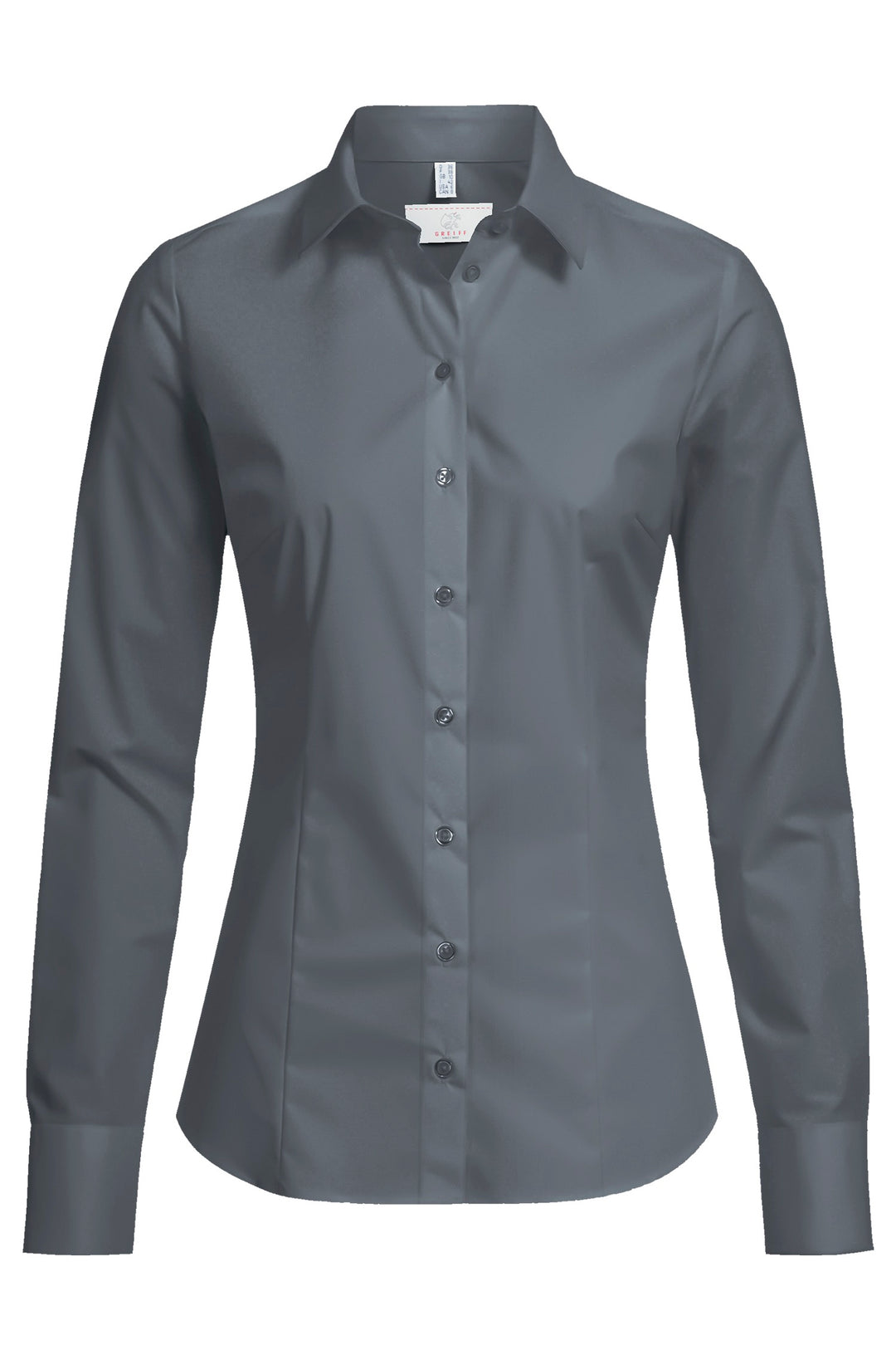 Business Damenbluse Slim Fit mit Kentkragen