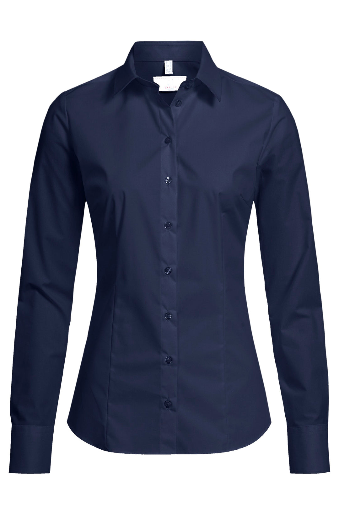 Business Damenbluse Slim Fit mit Kentkragen