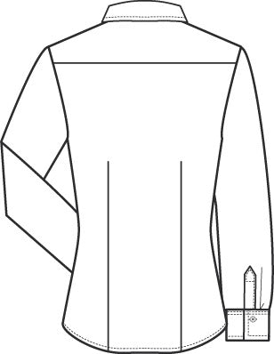 Business Damenbluse Slim Fit mit Kentkragen