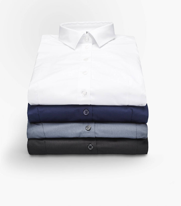 Business Damenbluse Slim Fit mit Kentkragen