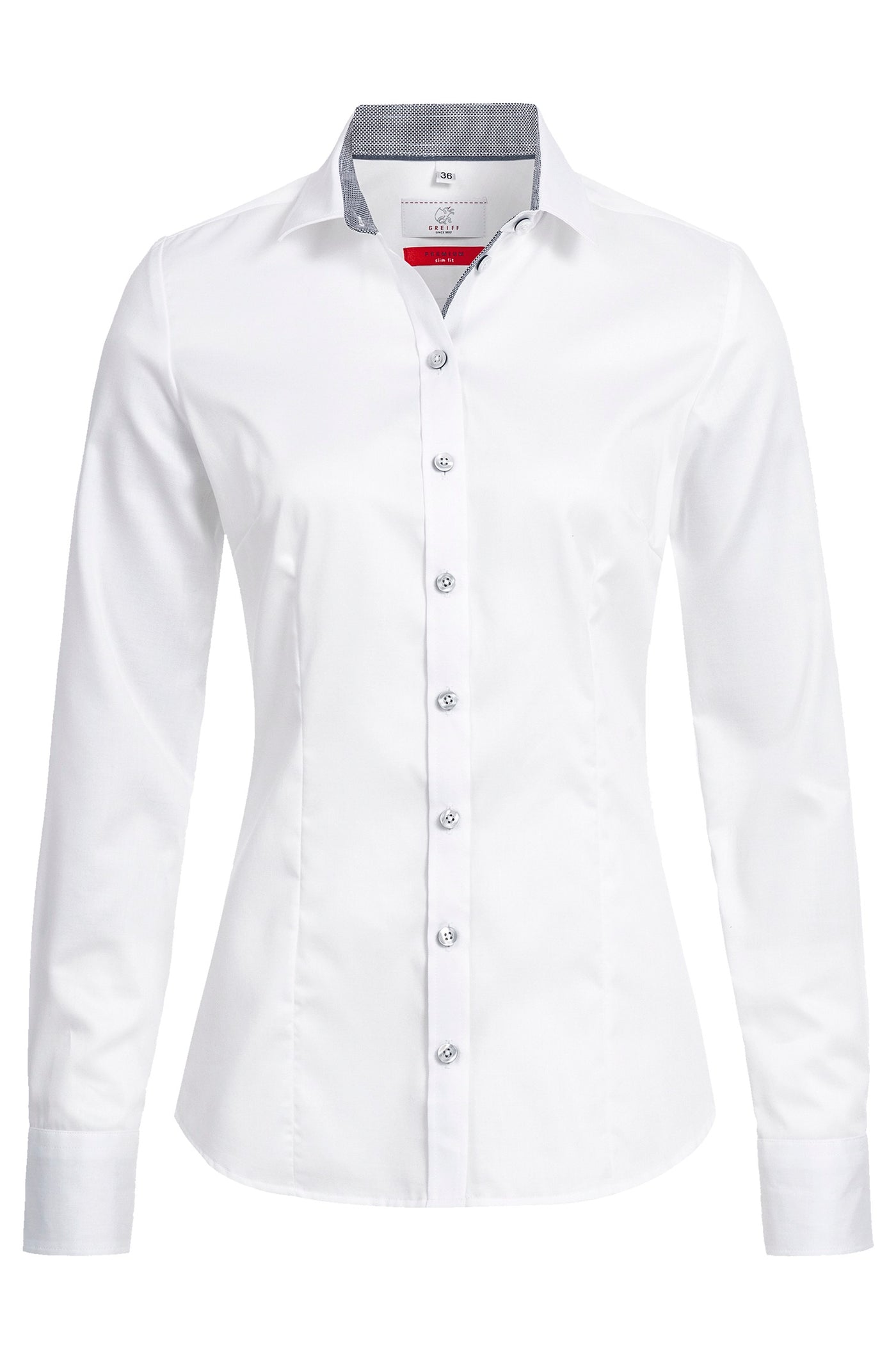 Ladies blouse Premium Slim-Fit / Kentkragen