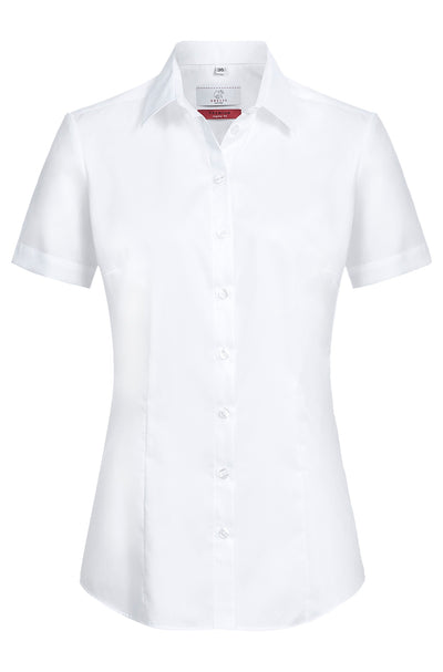 Ladies blouse Premium Regular Fit / Kentkragen / Kurzarm