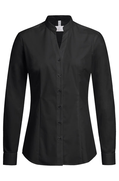 Ladies stand-up collar blouse