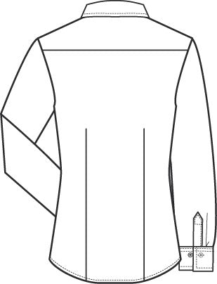 Leichte Service Damenbluse / Regular Fit / Kentkragen