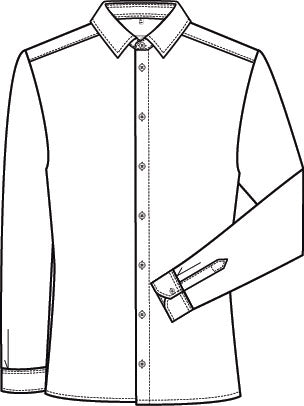 Men shirt Slim Fit / New Kent collar